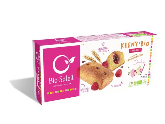 Moelleux à la framboise Keeny'bio 160g