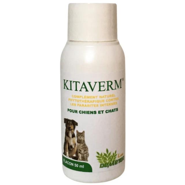 Kitaverm - Vermifuge Naturel pour Chiens et Chats - 50ml