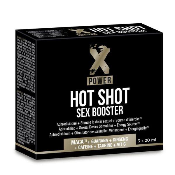 X Power Hot Shot Booster Sexuel - 3x20 ml - Labophyto