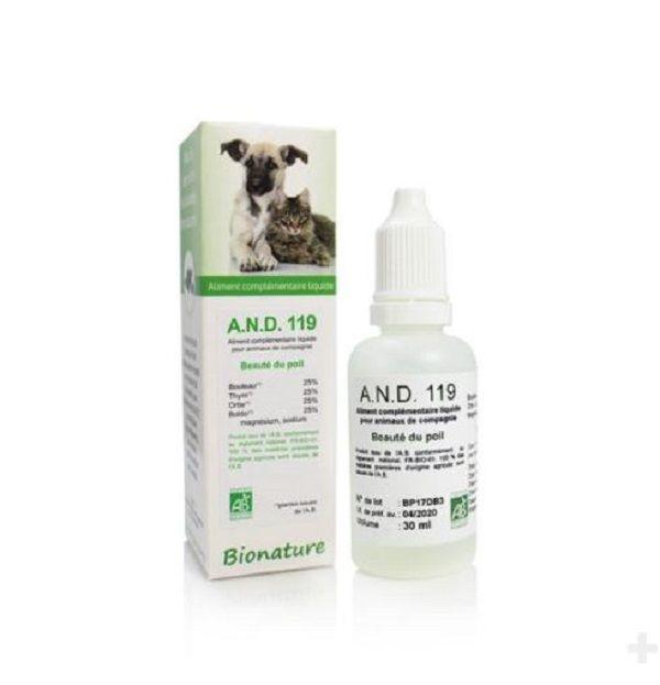 A.N.D. 119 Beauté du poil Bio flacon 30 ml